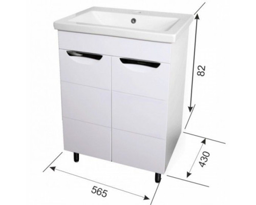 Тумба AURA ТЕХНО 60 (с ум. COMO 60) Тумба AURA ТЕХНО 60 (с ум. COMO 60)