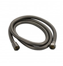 GFmark - Шланг душевой 1/2" 1,5 м. ГРАФИТ, металлический, рифлённый, код: 3777