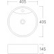 Умывальник накладной А029 (405х405х145)