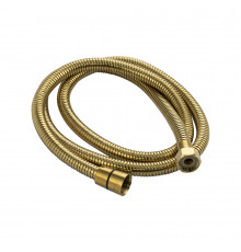 GFmark - Шланг душевой 1/2" 1,5 м. ЗОЛОТО, металлический, рифлённый