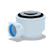 Ani E450CL, Сифон для душевого поддона 1 1/2"*50 h 53мм клик-клак(сетка)
