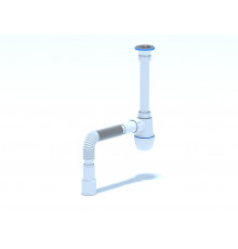 C1015 Сифон АНИ 1 1/4"*40 с гибкой трубой 40*40/50